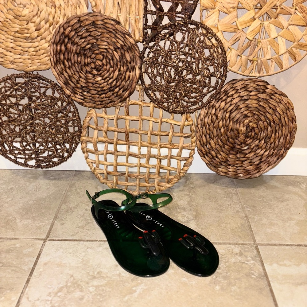 Katy Perry Collections Emerald Green Cactus Sandals